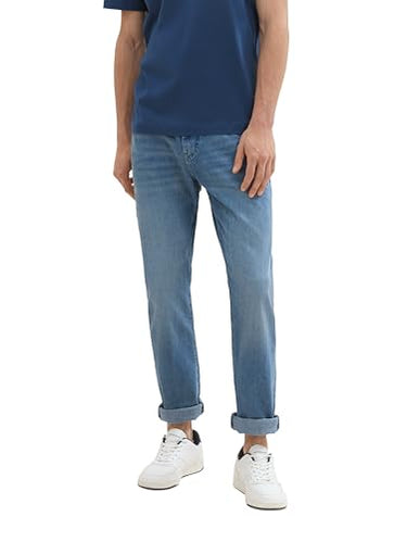 TOM TAILOR Herren Josh Regular Slim Jeans, 10141 - Stone Blue Denim, 34/32 im Sale